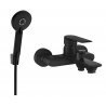 Mexen Royo R40 bathtub mixer tap with shower head, Black - 7223R40-70
