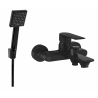 Mexen Royo R45 bathtub faucet with shower set, black - 7223R45-70