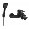 Mexen Royo R45 bathtub mixer tap with shower head, Black - 7223R45-70