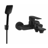 Mexen Royo R62 bathtub faucet with shower set, black - 7223R62-70