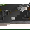 Mexen Carlos 1,5-compartment granite sink with a kitchen mixer tap Flora, spotted black - 6518-76-670401-75-B