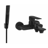 Mexen Royo R72 bath tap with shower set, black - 7223R72-70