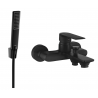 Mexen Royo R72 bathtub faucet with shower set, black - 7223R72-70