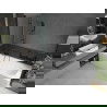 Mexen Vega 180 x 80 cm rectangular bathtub with panels and a 2-wing screen 120 cm, transparent, black - 550118080X9212027000