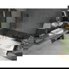 Mexen Vega 180 x 80 cm rectangular bathtub with panels and a 2-wing screen 120 cm, transparent, black - 550118080X9212027000