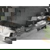 Mexen Vega 180 x 80 cm rectangular bathtub with panels and a 2-wing screen 120 cm, black pattern - 550118080X9212027070