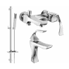 Mexen Estrella DQ02 Bath Set, Chrome - 72303DQ02-00