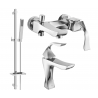 Mexen Estrella DQ02 bathtub set, Chrome - 72303DQ02-00
