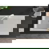 Mexen Leo 1-compartment granite sink with a drip tray and kitchen mixer tap Elia, White - 6501-20-670101-20