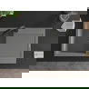 Mexen Leo 1-compartment granite sink with a drip tray and kitchen mixer tap Elia, Grey - 6501-71-670101-70-B