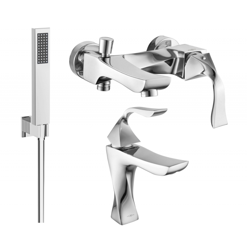 Mexen Estrella R02 bath set, chrome - 72303R02-00