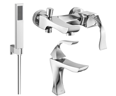 Mexen Estrella R02 bathtub set, Chrome - 72303R02-00