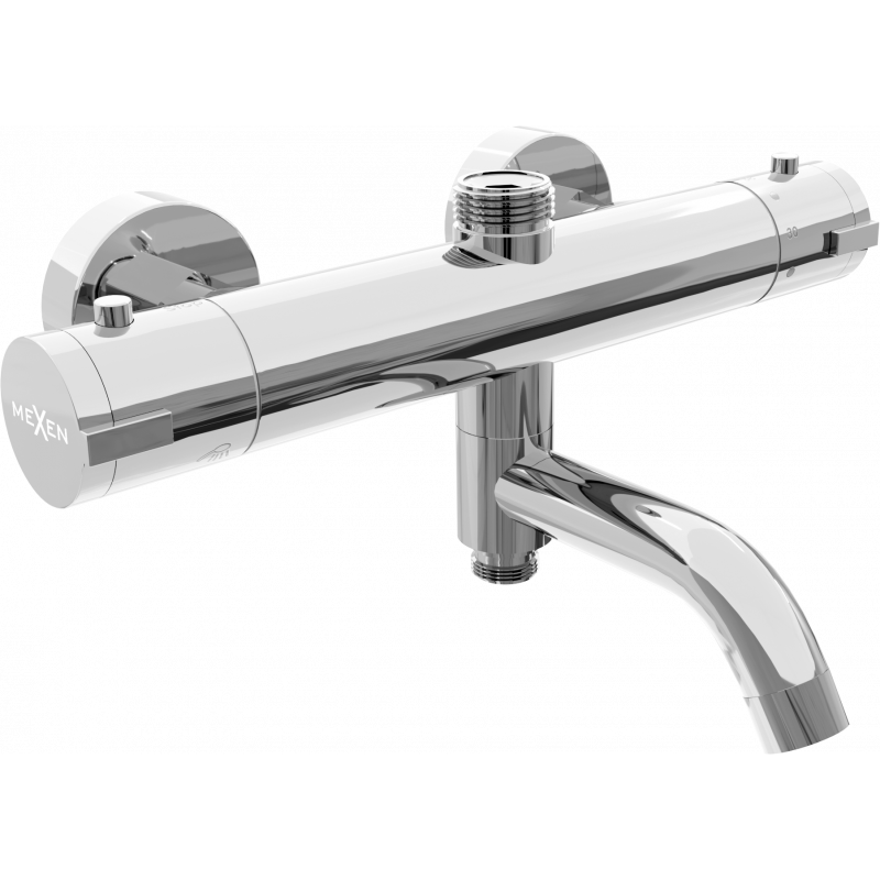 Mexen Kai thermostatic bath-shower mixer, chrome - 77900-00