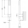 Mexen Estrella R02 bathtub set, Chrome - 72303R02-00