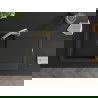 Mexen Leo 1-compartment granite sink with a drip tray and kitchen mixer tap Elia, Black - 6501-77-670101-50-B