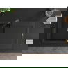 Mexen Leo 1-compartment granite sink with a drip tray and kitchen mixer tap Elia, Black - 6501-77-670101-70