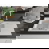 Mexen Matias 1.5-compartment granite sink with a drip tray and kitchen mixer tap Elia, White - 6502-20-670101-00