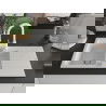Mexen Matias 1.5-compartment granite sink with a drip tray and kitchen mixer tap Elia, White - 6502-20-670101-20