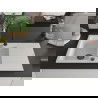 Mexen Matias granite sink 1.5-bowl with drainer and Elia kitchen tap, white - 6502-20-670101-70