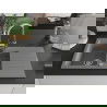 Mexen Matias 1.5-compartment granite sink with a drip tray and kitchen mixer tap Elia, Grey - 6502-71-670101-00