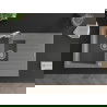 Mexen Matias 1.5-compartment granite sink with a drip tray and kitchen mixer tap Elia, Grey - 6502-71-670101-00