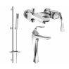 Mexen Estrella DQ02 bathtub set, Chrome - 72313DQ02-00