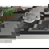 Mexen Matias 1.5-compartment granite sink with a drip tray and kitchen mixer tap Elia, Grey - 6502-71-670101-70-B