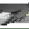 Mexen Vega 160 x 70 cm rectangular bathtub with panels and a 1-wing screen 80 cm, black pattern - 550116070X9408117077