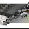 Mexen Vega 160 x 70 cm rectangular bathtub with panels and a 1-wing screen 120 cm, black pattern - 550116070X9412117070