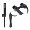 Mexen Estrella R02 bath set, black - 72313R02-70