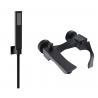 Mexen Estrella R02 bathtub faucet with shower set, black - 7233R02-70
