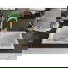 Mexen Mario 2-compartment granite sink with a kitchen mixer tap Elia, White - 6504-20-670101-50