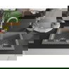 Mexen Mario 2-compartment granite sink with a kitchen mixer tap Elia, Grey - 6504-71-670101-00