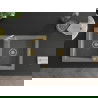 Mexen Mario 2-compartment granite sink with a kitchen mixer tap Elia, Grey - 6504-71-670101-50