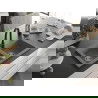 Mexen Mario 2-compartment granite sink with a kitchen mixer tap Elia, Grey - 6504-71-670101-70