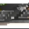 Mexen Mario 2-compartment granite sink with a kitchen mixer tap Elia, Grey - 6504-71-670101-71