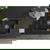 Mexen Mario 2-compartment granite sink with a kitchen mixer tap Elia, Black/Silver metallic - 6504-73-670101-50