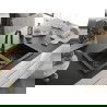 Mexen Mario 2-compartment granite sink with a kitchen mixer tap Elia, Black/Silver metallic - 6504-73-670101-70-B