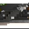 Mexen Mario 2-compartment granite sink with a kitchen mixer tap Elia, Black/Gold metallic - 6504-75-670101-00