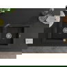 Mexen Mario 2-compartment granite sink with a kitchen mixer tap Elia, Black/Gold metallic - 6504-75-670101-70