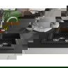 Mexen Mario 2-compartment granite sink with a kitchen mixer tap Elia, Black - 6504-77-670101-00