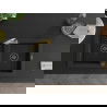 Mexen Mario 2-compartment granite sink with a kitchen mixer tap Elia, Black - 6504-77-670101-50-B