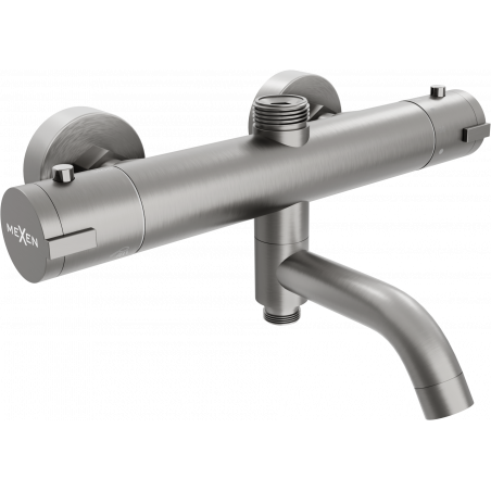 Mexen Kai thermostatic bath and shower mixer tap, Graphite - 77900-66