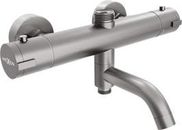 Mexen Kai thermostatic bath-shower mixer, brushed gun gray - 77900-66