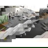 Mexen Enzo 1-compartment granite sink with a drip tray and kitchen mixer tap Elia, Grey - 6506-71-670101-71