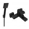 Mexen Mino R45 bathtub mixer tap with shower head, Black - 7243R45-70