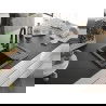 Mexen Enzo 1-compartment granite sink with a drip tray and kitchen mixer tap Elia, spotted black - 6506-76-670101-70-B
