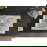 Mexen Gaspar 1.5-compartment granite sink with a drip tray and kitchen mixer tap Elia, White - 6507-20-670101-50