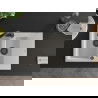 Mexen Gaspar 1.5-compartment granite sink with a drip tray and kitchen mixer tap Elia, White - 6507-20-670101-70