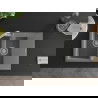 Mexen Gaspar 1.5-compartment granite sink with a drip tray and kitchen mixer tap Elia, Grey - 6507-71-670101-00